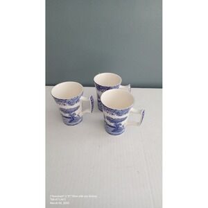 Blue Willow Mugs Set of 3 Vintage Coffee‎ Tea Cups Asian Inspired Decor